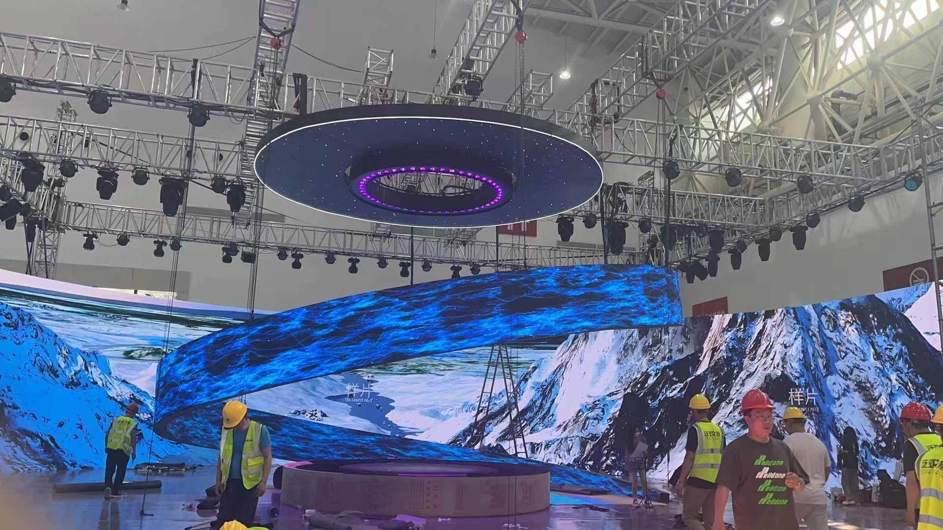 showtechled LED Transparent screen/rental screen/ice screen Actual performance